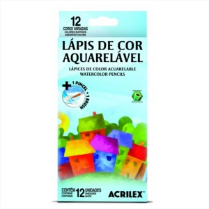 LAPIS 12 CORES AQUARELAVEL ACRILEX