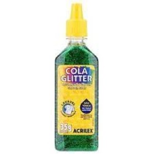 COLA GLITER 23G VERDE 206  ACRILEX   - UN